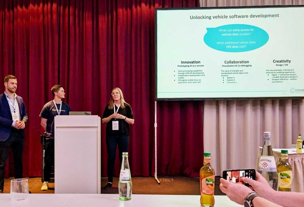 COVESA presentation: Gergely Simon (NXP) Ola Nilsson (RemotiveLabs), and Carin Lagerstedt (RemotiveLabs)